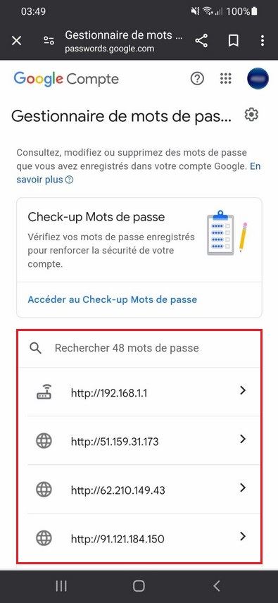 Google Password Manager
