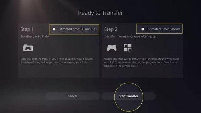 Transférer vos données PS4 vers PS5