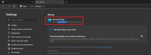 À propos de Microsoft Edge