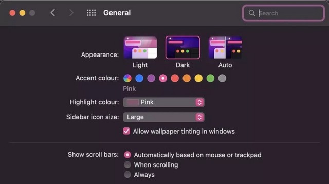 Activer ou désactiver le mode sombre
