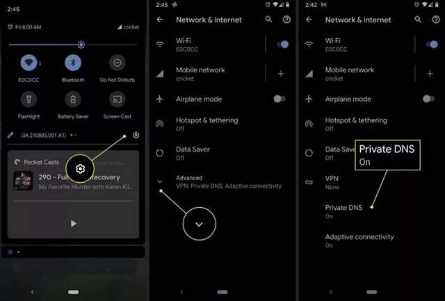 Appuyez sur Réseau et Internet