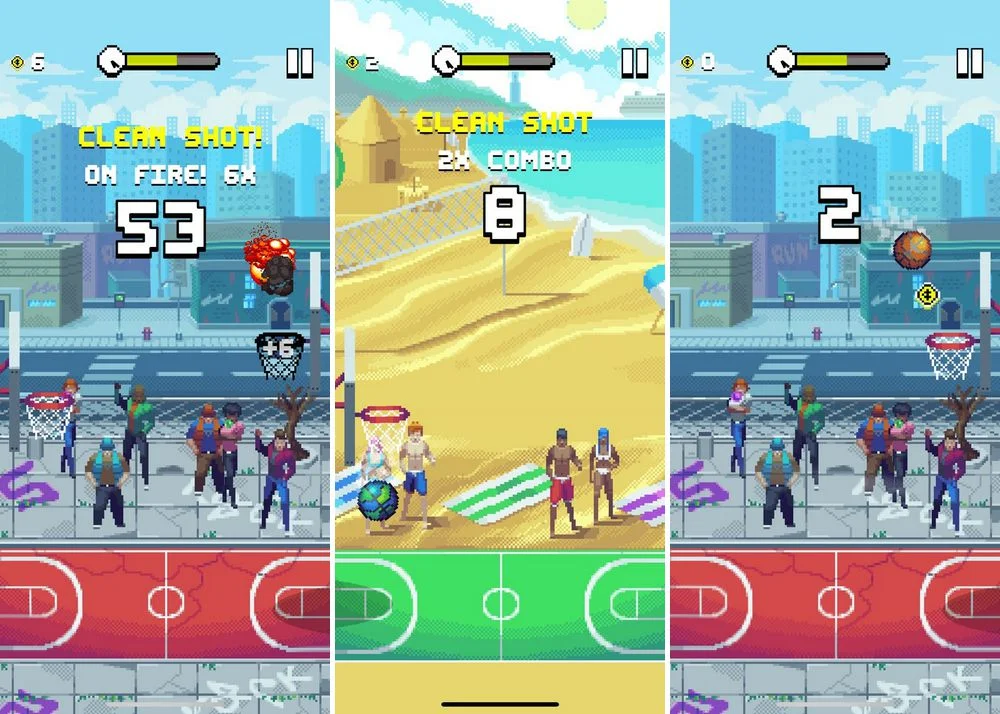 Bouncy Hoops - jeu de basketball pour iPhone