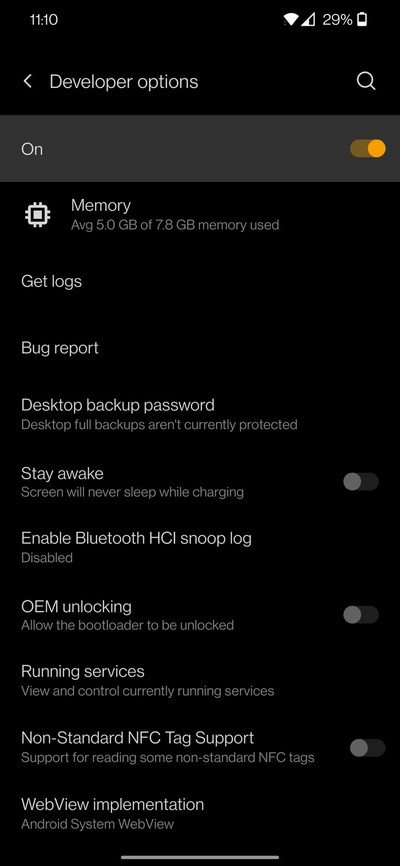 Comment désactiver le mode développeur