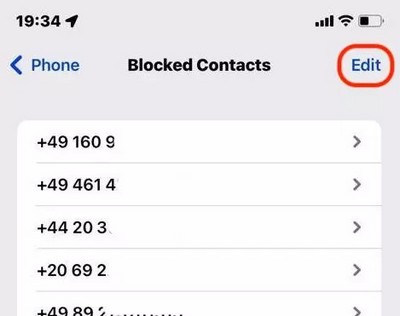 How to manage blocked contacts
