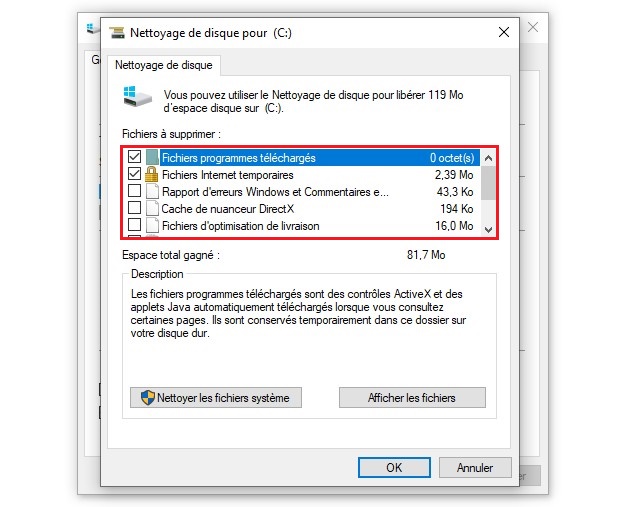 Nettoyer son disque dur sous Windows 10
