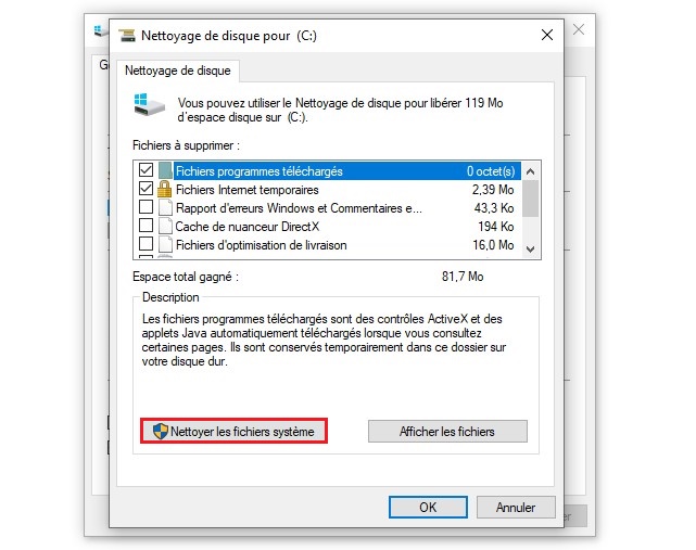 Nettoyer son disque dur sur Windows 10