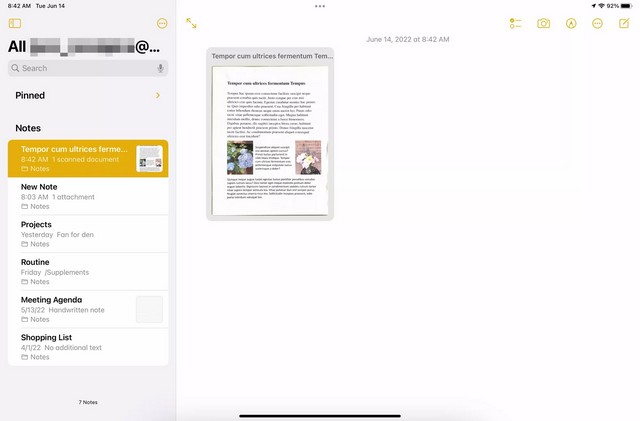 Numériser des documents avec votre iPad