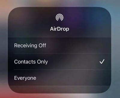 Activer AirDrop sur les appareils iOS
