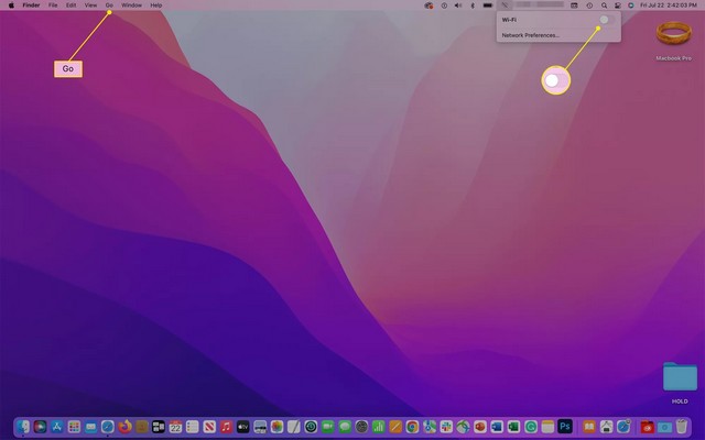 réinitialiser les paramètres réseau sur Mac