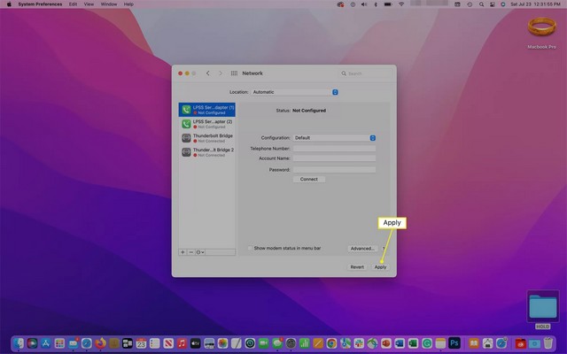 Cliquer sur Appliquer