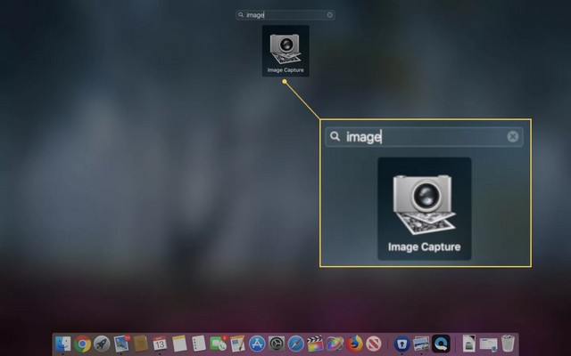 Cliquer sur l'icône Capture d'image