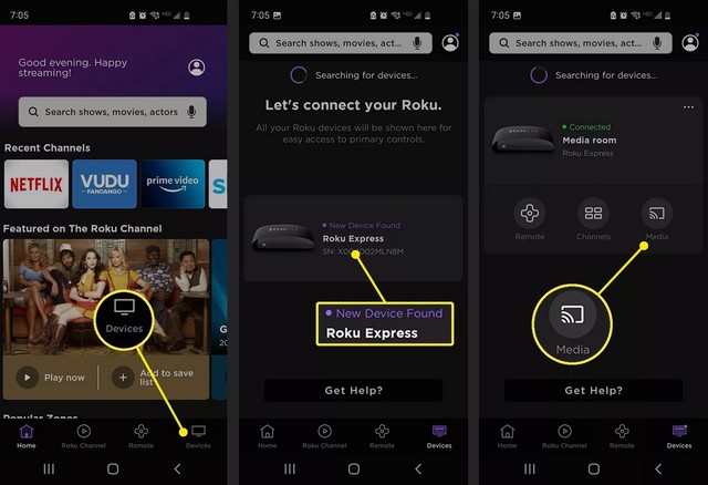 Comment connecter Android à Roku TV