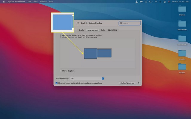 Configurer deux écrans sur un Mac