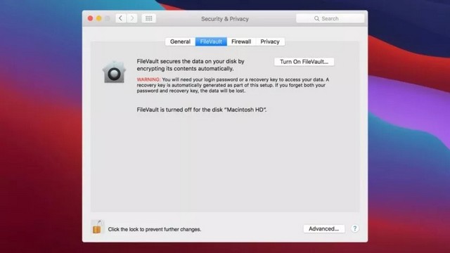 Crypter un disque de démarrage à l'aide de FileVault