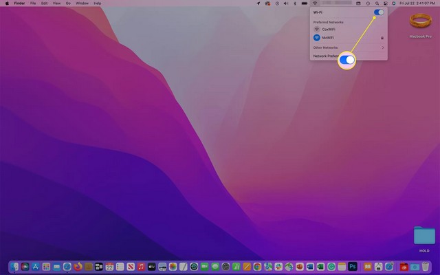 Désactiver le Wi-Fi