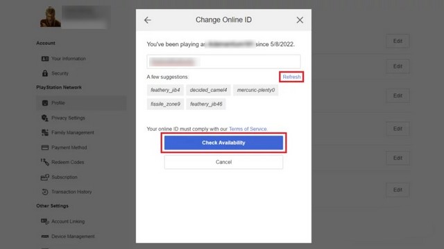 Entrer un nouvel ID en ligne