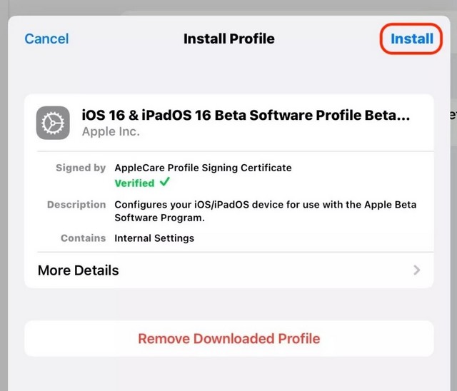 Installer la bêta publique d'iOS 16 sur iPhone