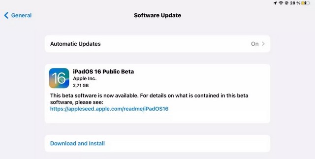 La bêta publique d'iOS 16