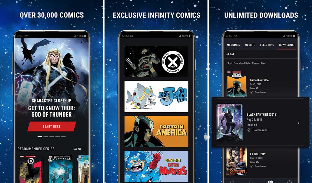 Marvel Unlimited - meilleure application pour lire des BD