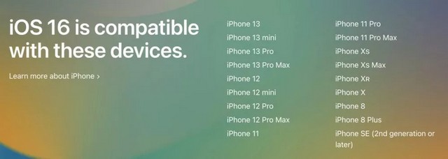 Modèle d'iPhone compatible