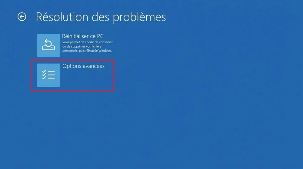 Options avancées