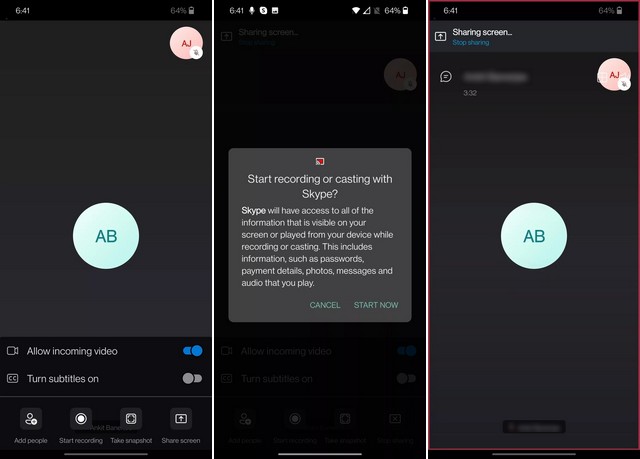 Partager son écran sur Skype
