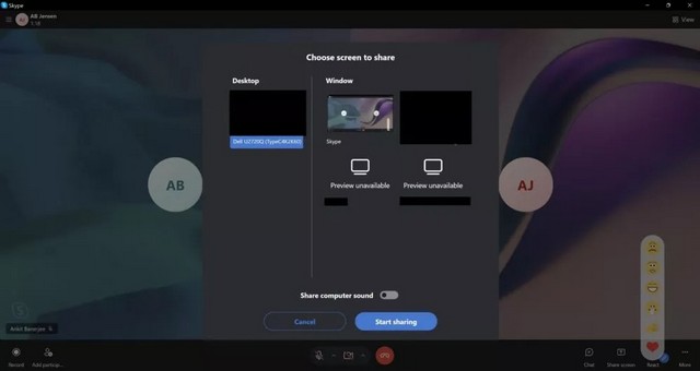 Partager un fichier audio ou vidéo sur Skype