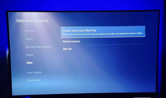 Partager un jeu sur PS5