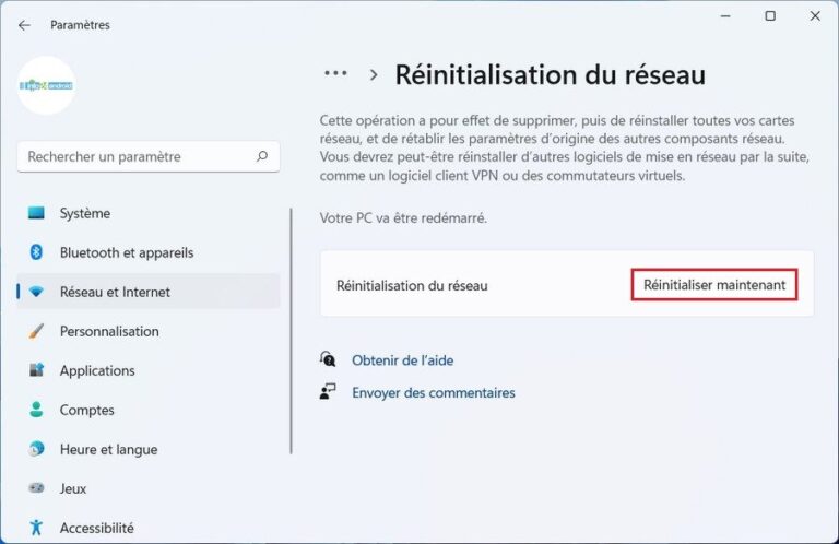 Windows 11 : comment réinitialiser ses paramètres réseau