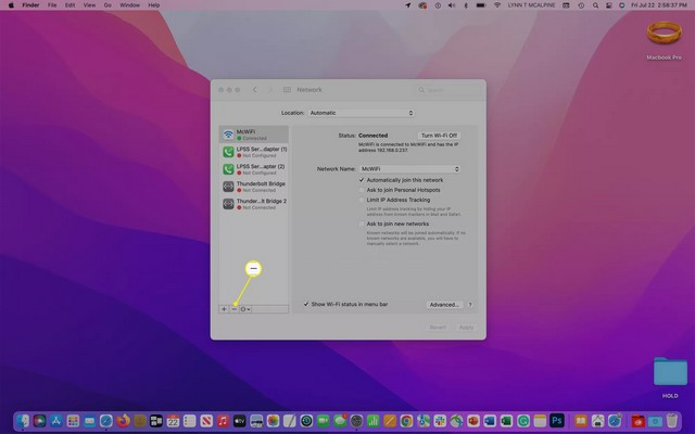 Réinitialiser les paramètres réseau sur Mac
