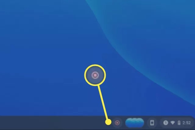 Sélectionner Arrêter l'enregistrement d'écran