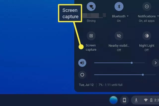 Sélectionner Capture d'écran