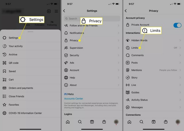 Sélectionner Limites