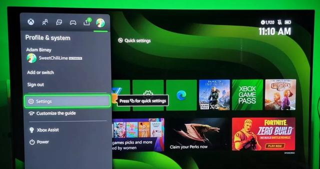 Vider le cache sur Xbox Series X