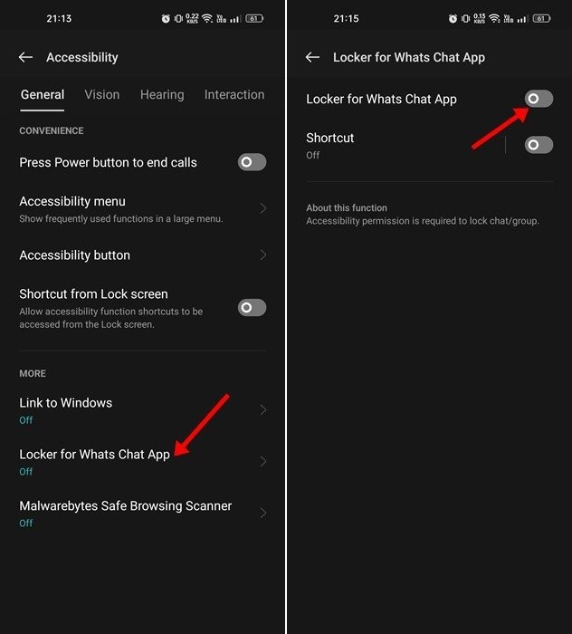 Activer Locker for Whats Chat App