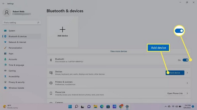 Activer le Bluetooth