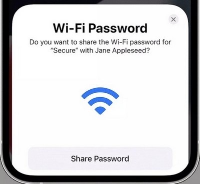 Partager votre mot de passe sur iPhone