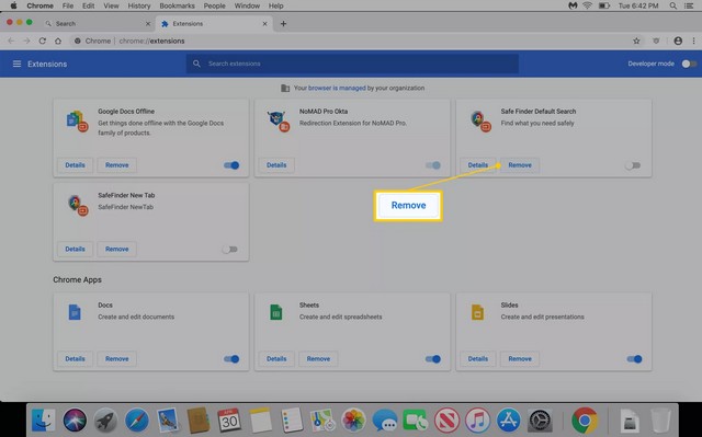 Supprimer Safe Finder de Chrome