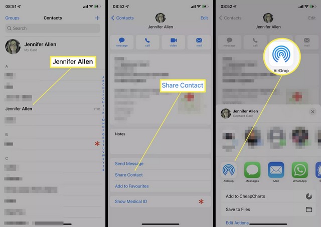 Synchroniser les contacts de iPhone vers le Mac