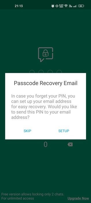 Verrouiller vos conversations WhatsApp