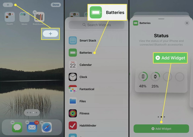 Ajouter un widget de batterie à l'iPhone 12
