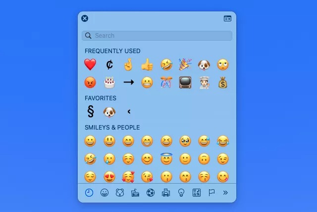 Ouvrir le clavier Emoji sur un Mac
