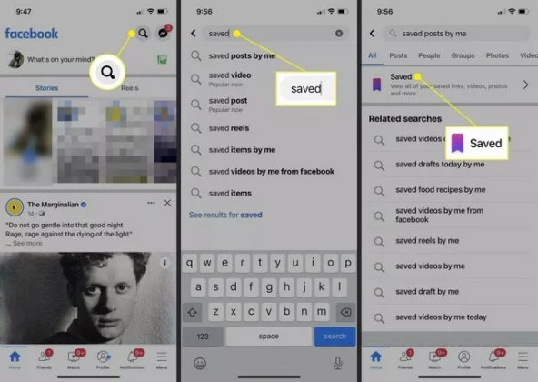 Comment trouver les publications enregistrées sur Facebook