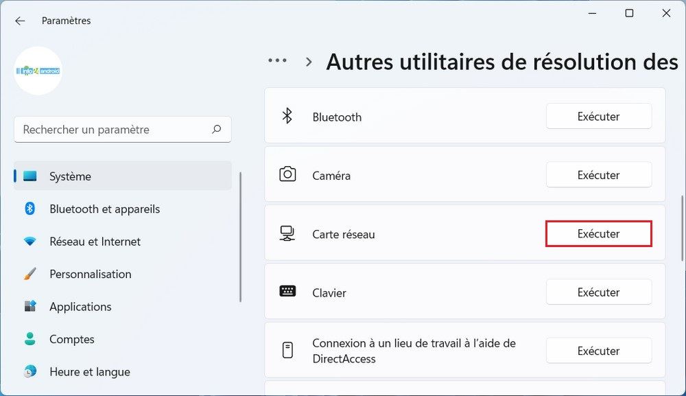 Résoudre les problèmes de pilote Ethernet