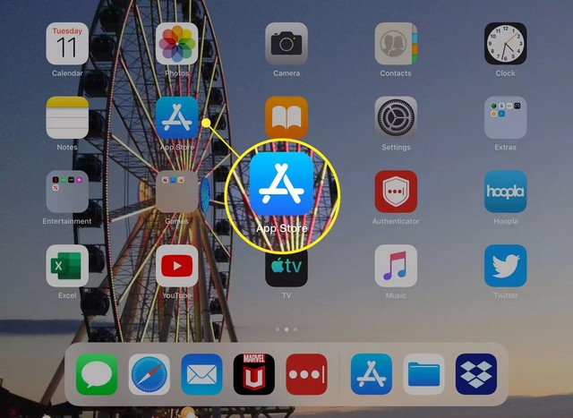 App Store sur iPad