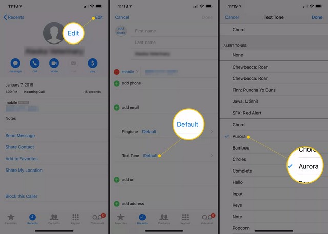 Comment attribuer des tonalités de message texte personnalisées
