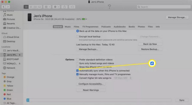 Comment désactiver les sauvegardes automatiques