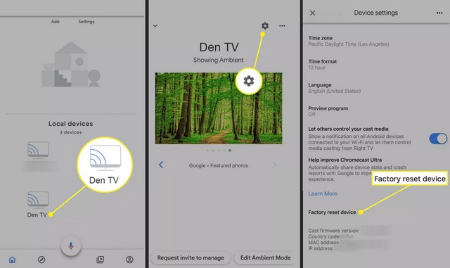 Comment réinitialiser votre Chromecast