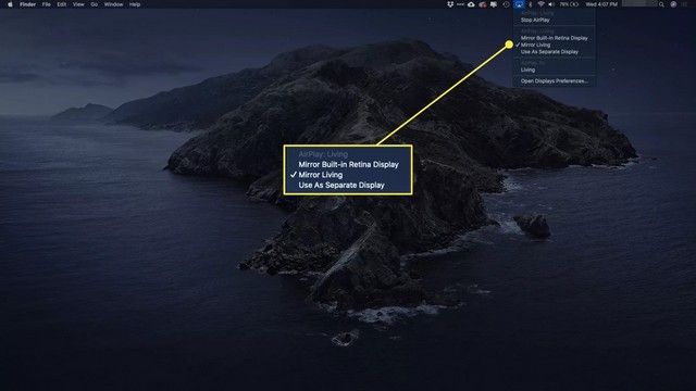 Connecter un MacBook Air à une TV à l'aide d'Apple TV