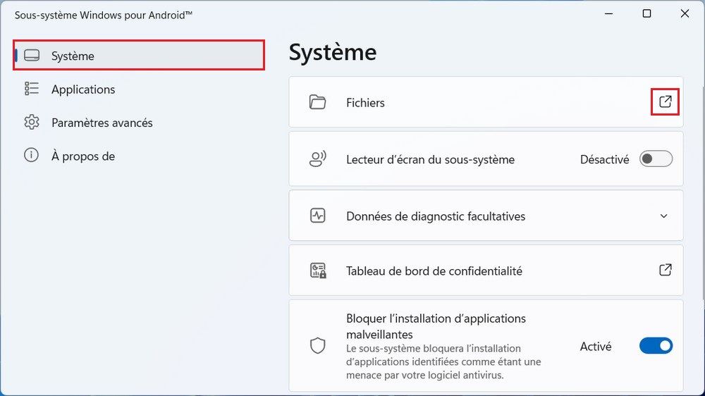 Installer des applications Android sous Windows 11